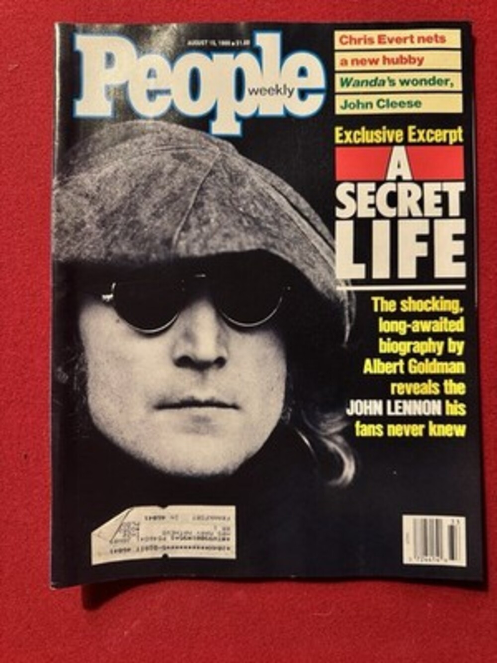 1988 Aug 15 PEOPLE WEEKLY Magazine John Lennon a Secret Life